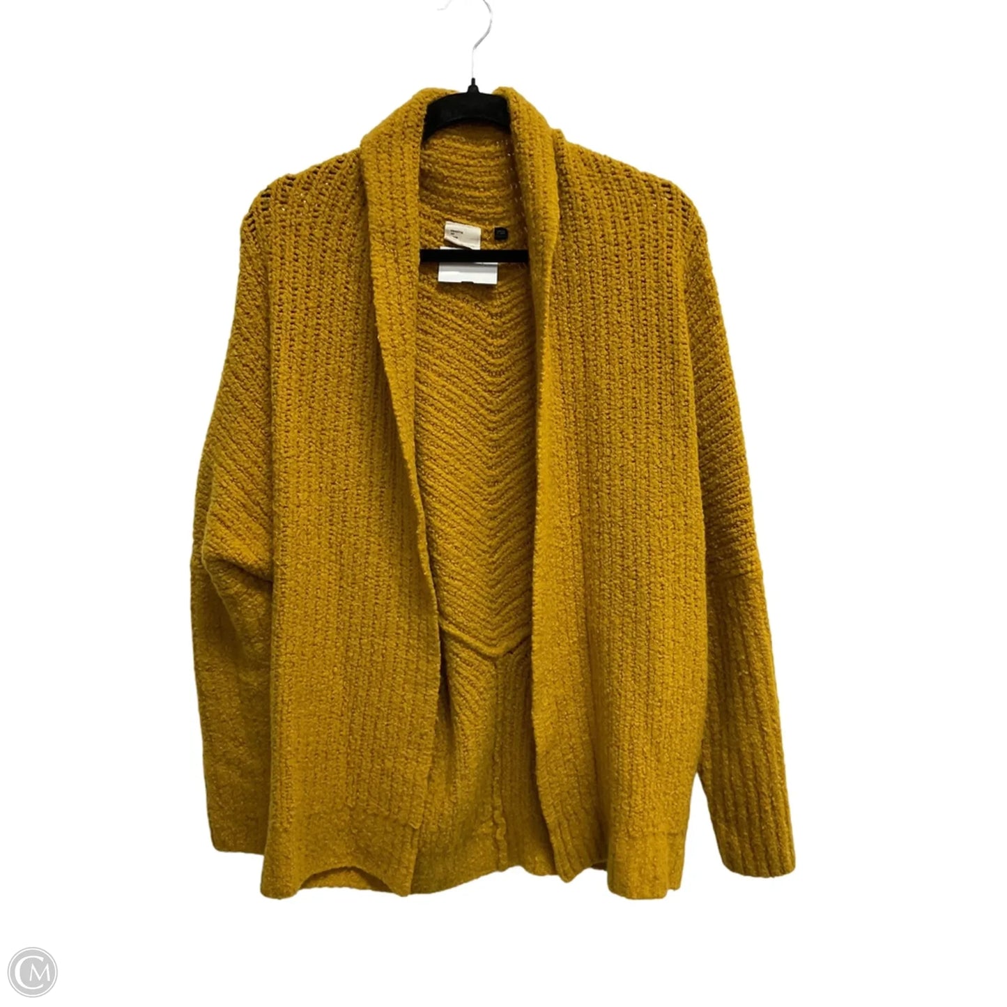 Sweater Cardigan By Anthropologie In Gold, Size: S