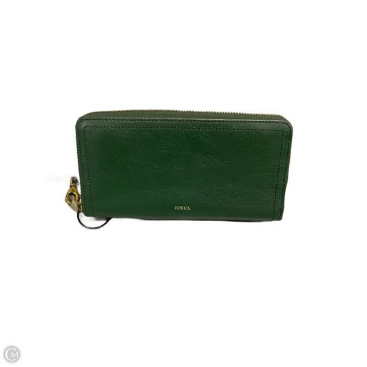 Wallet Leather By Fossil, Size: Medium