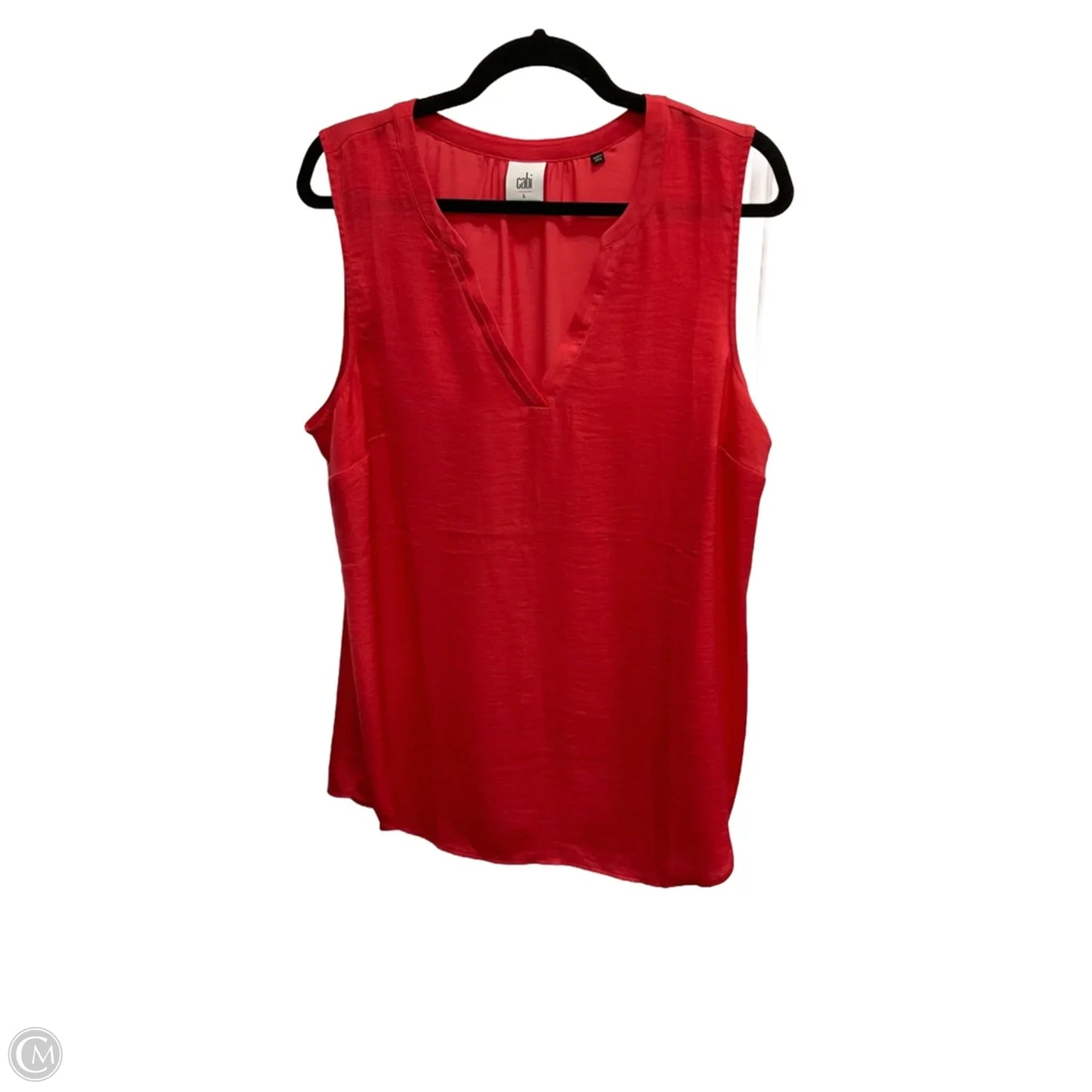 Top Sleeveless By Cabi In Red, Size: L