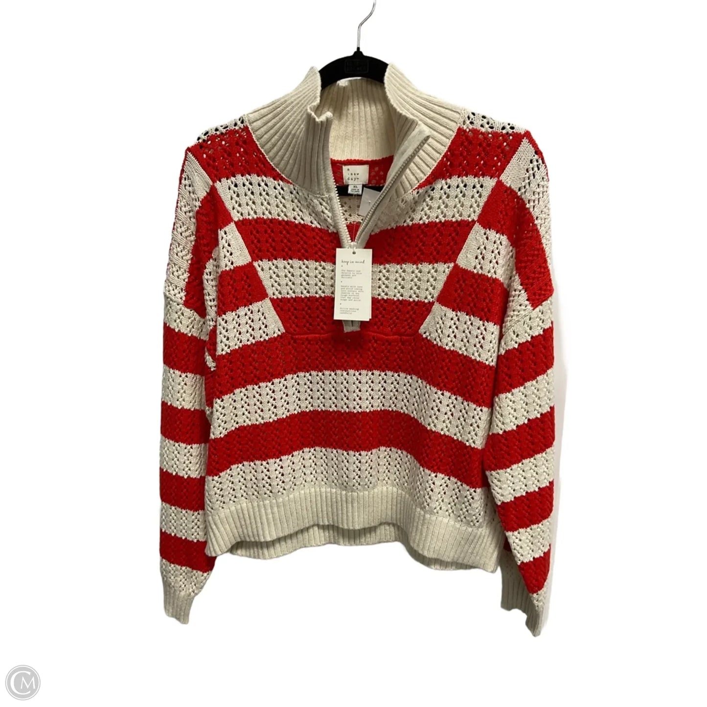 Sweater By A New Day In Striped Pattern, Size: Xl