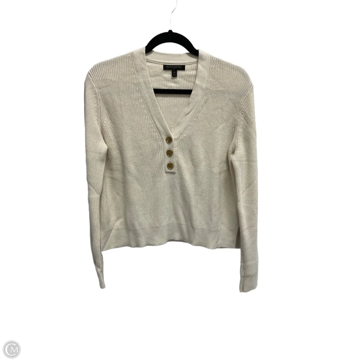 Sweater By Banana Republic In Cream, Size: M