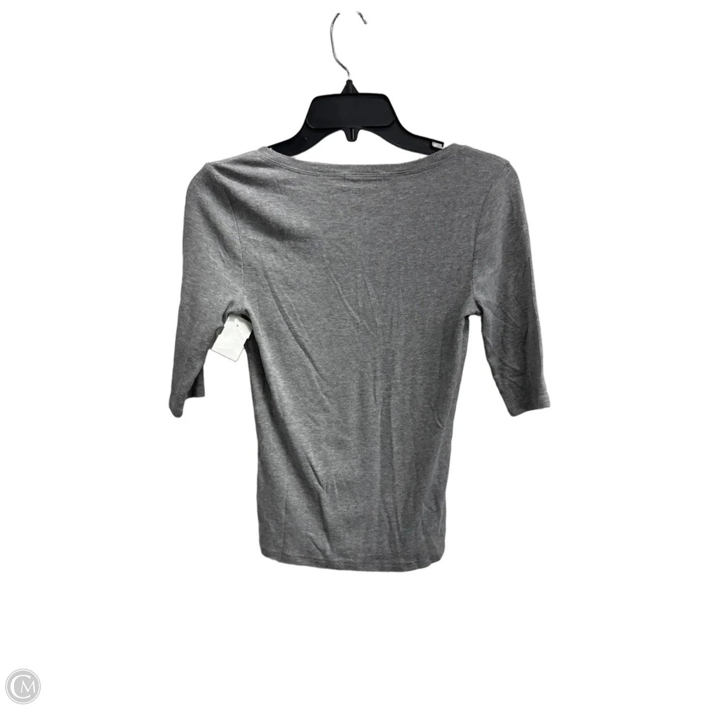 Top 3/4 Sleeve Basic By Michael Stars In Grey, Size: S