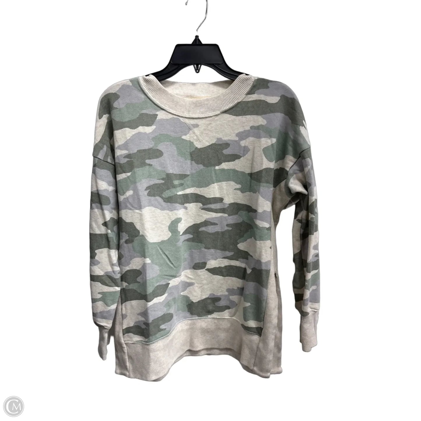 Sweatshirt Crewneck By Aerie In Camouflage Print, Size: Xs