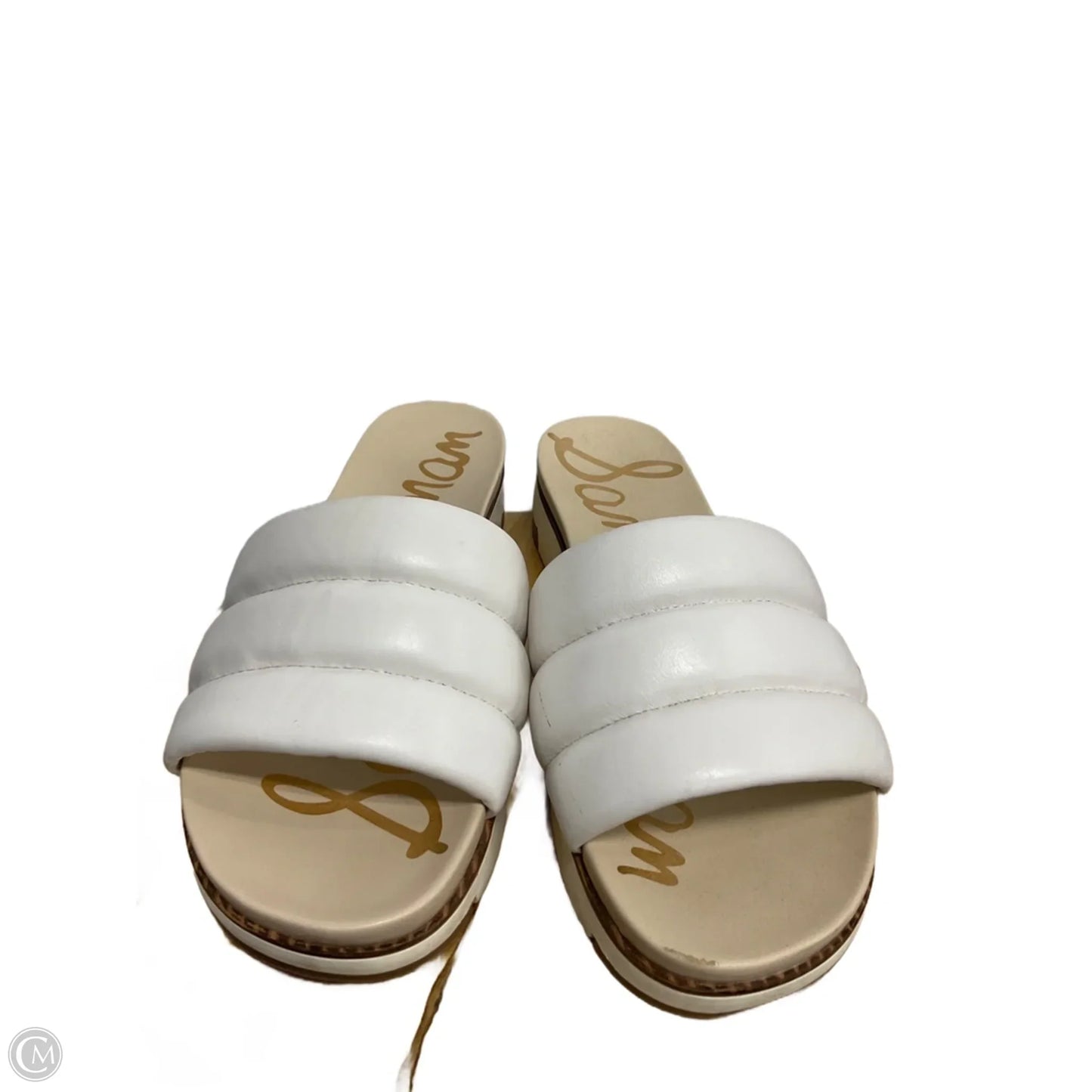 Sandals Heels Platform By Sam Edelman In White, Size: 8.5