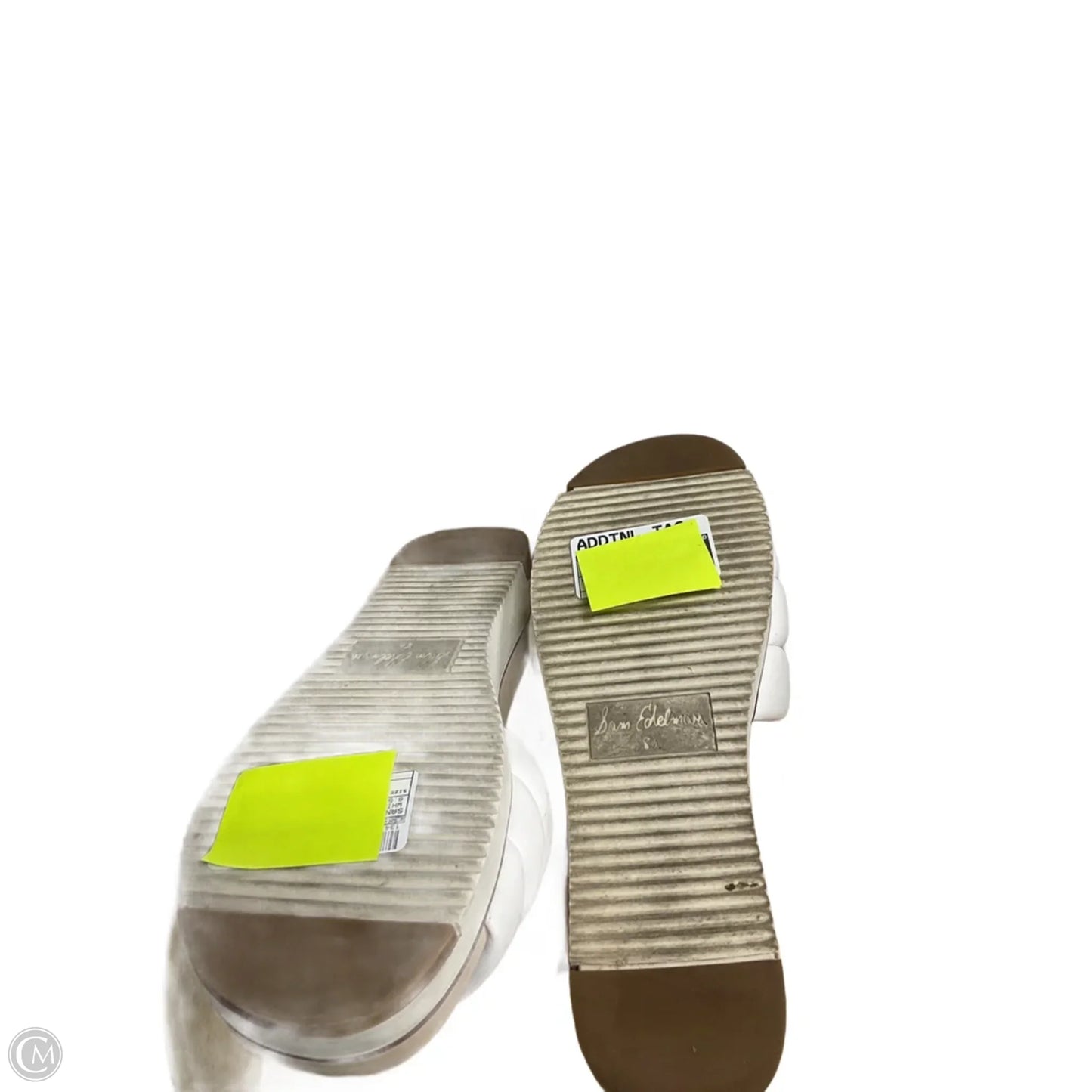 Sandals Heels Platform By Sam Edelman In White, Size: 8.5