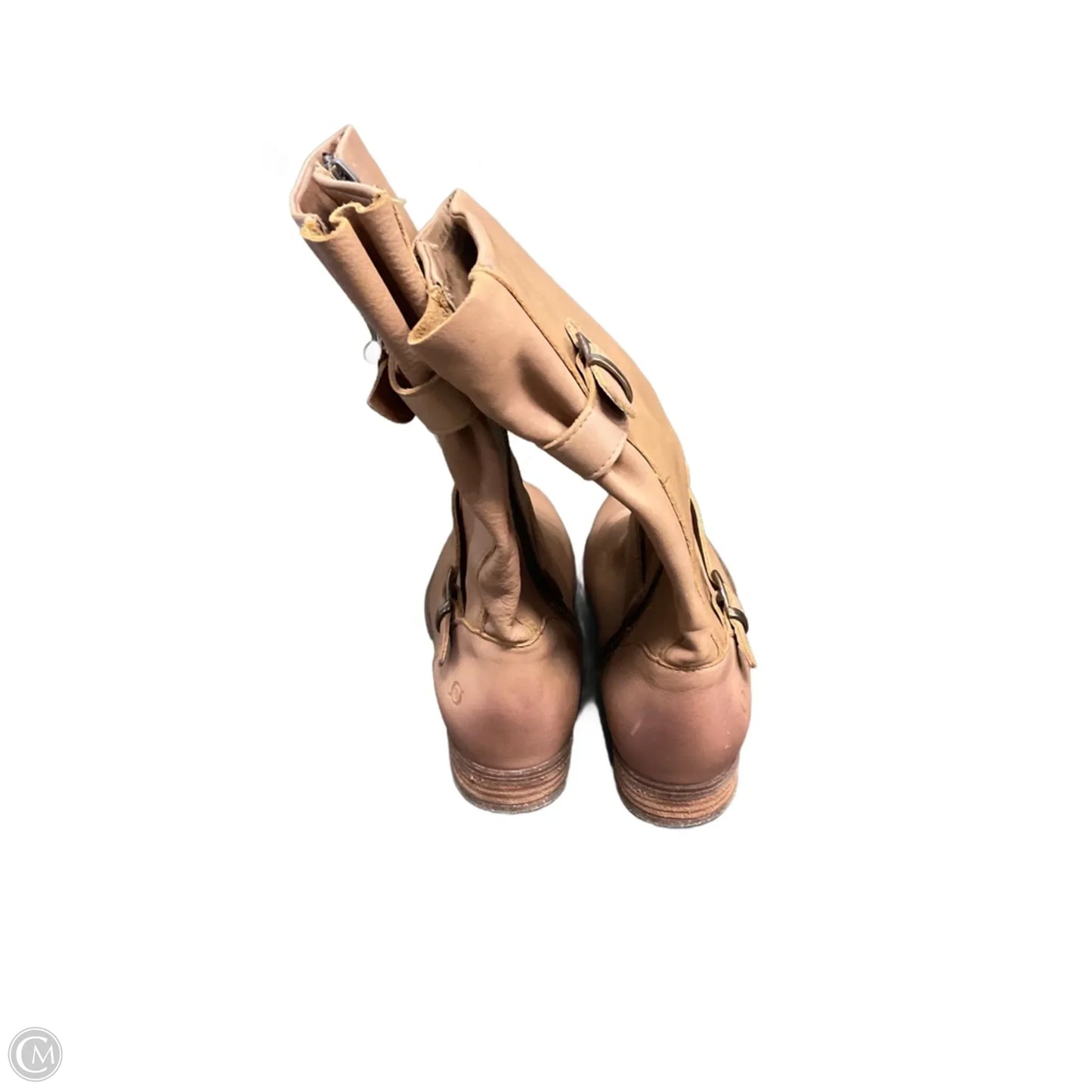 Boots Mid-calf Flats By Born In Brown, Size: 8.5