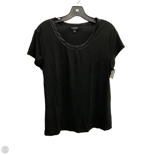 Top Short Sleeve By Banana Republic In Black, Size: Xl