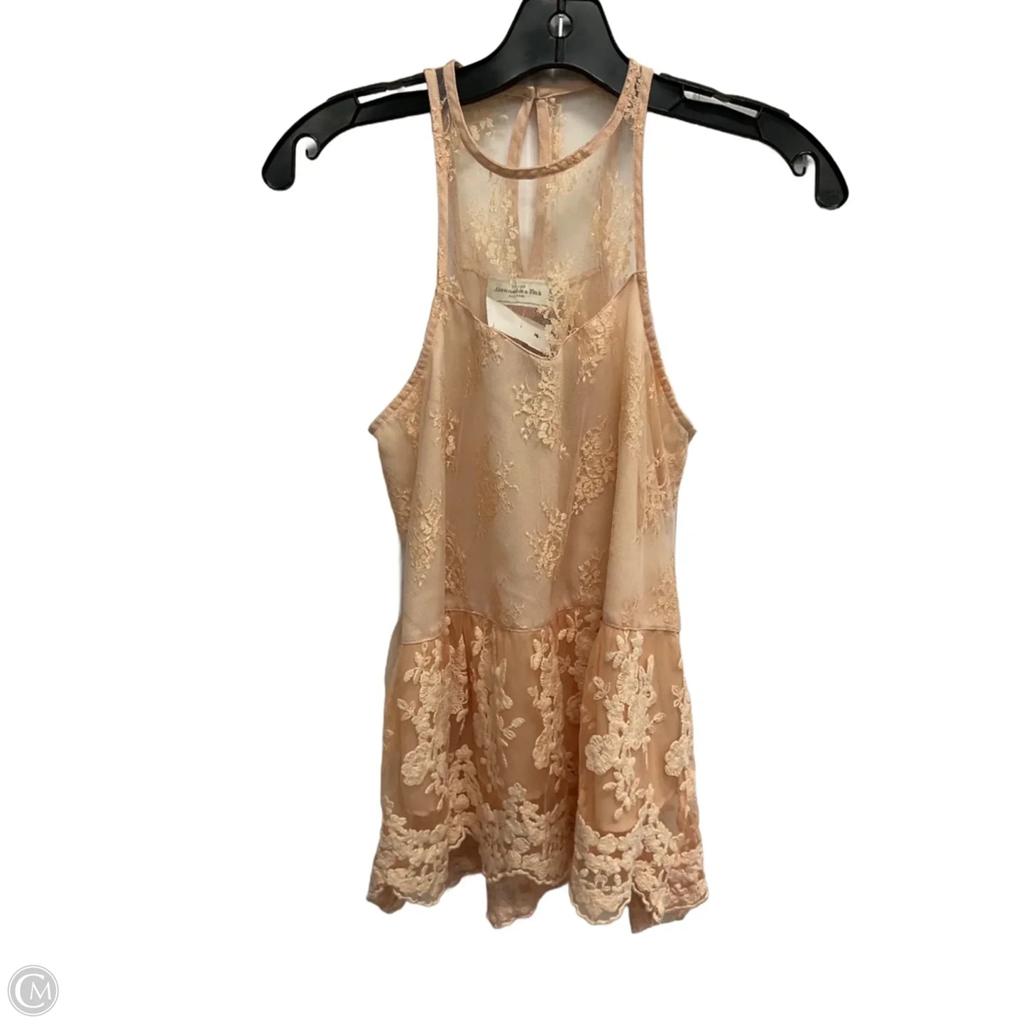 Top Sleeveless By Abercrombie And Fitch In Peach, Size: Xs