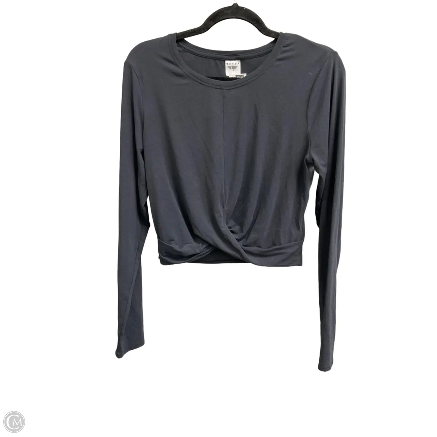 Top Long Sleeve By Athleta In Grey, Size: M