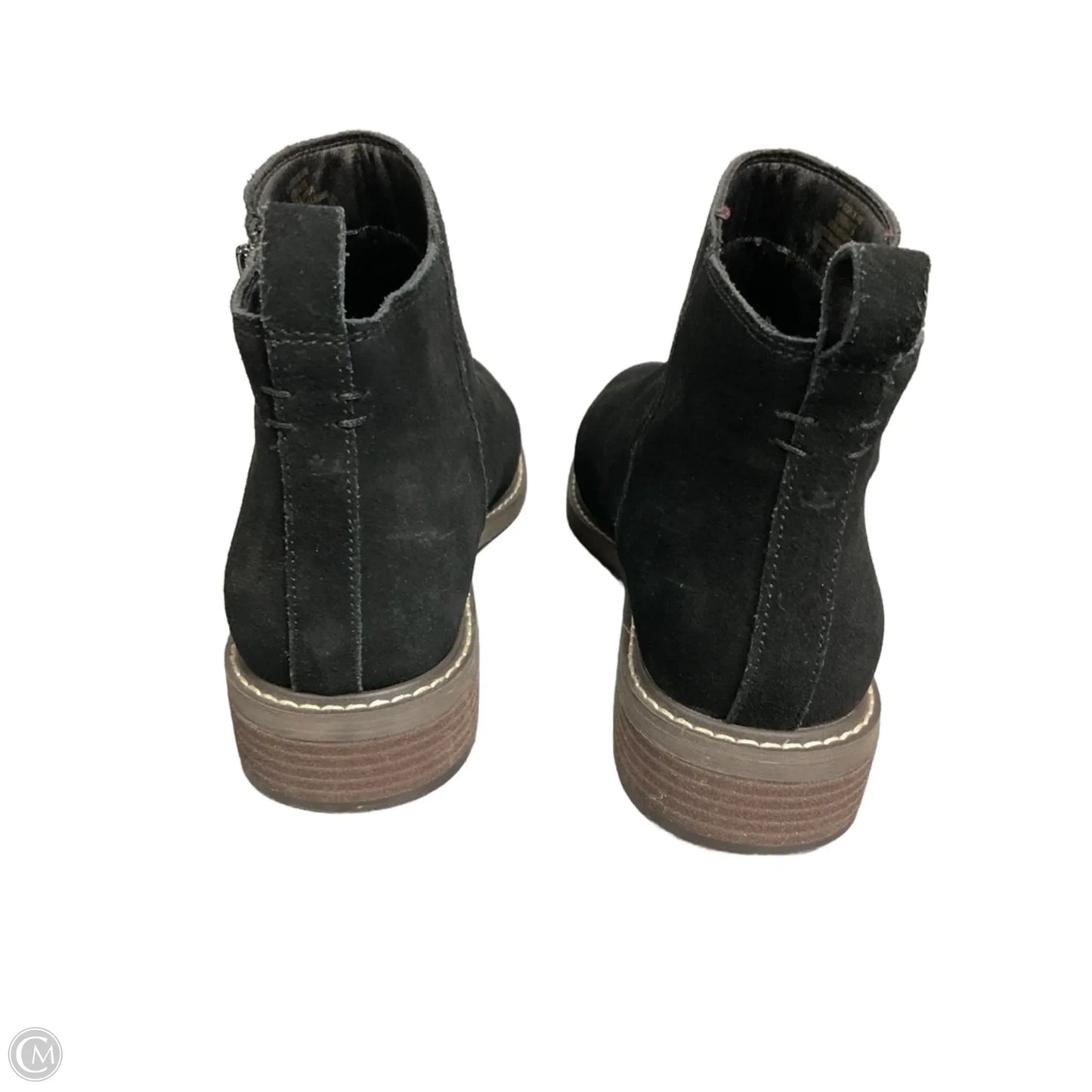 Boots Ankle Flats By Crown Vintage In Black, Size: 10
