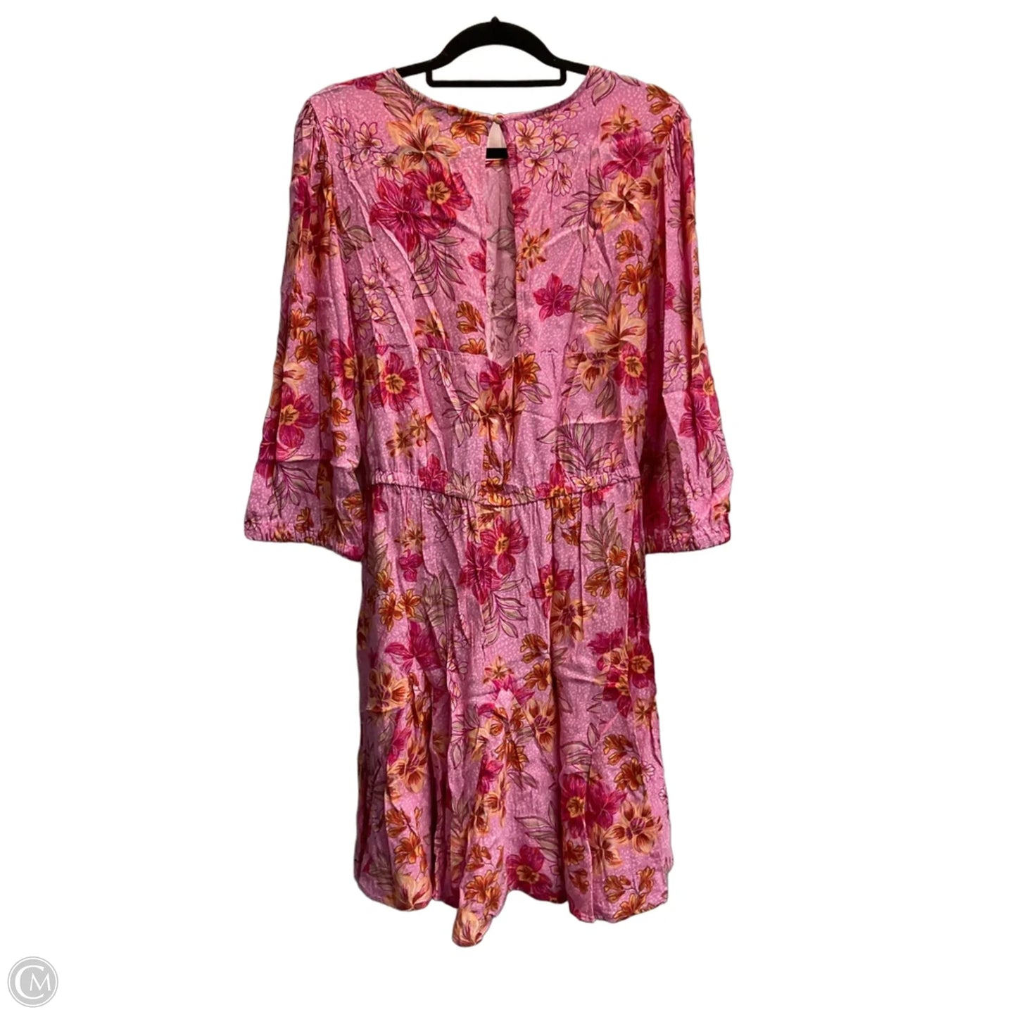 Dress Casual Midi By Loft In Pink, Size: Xl