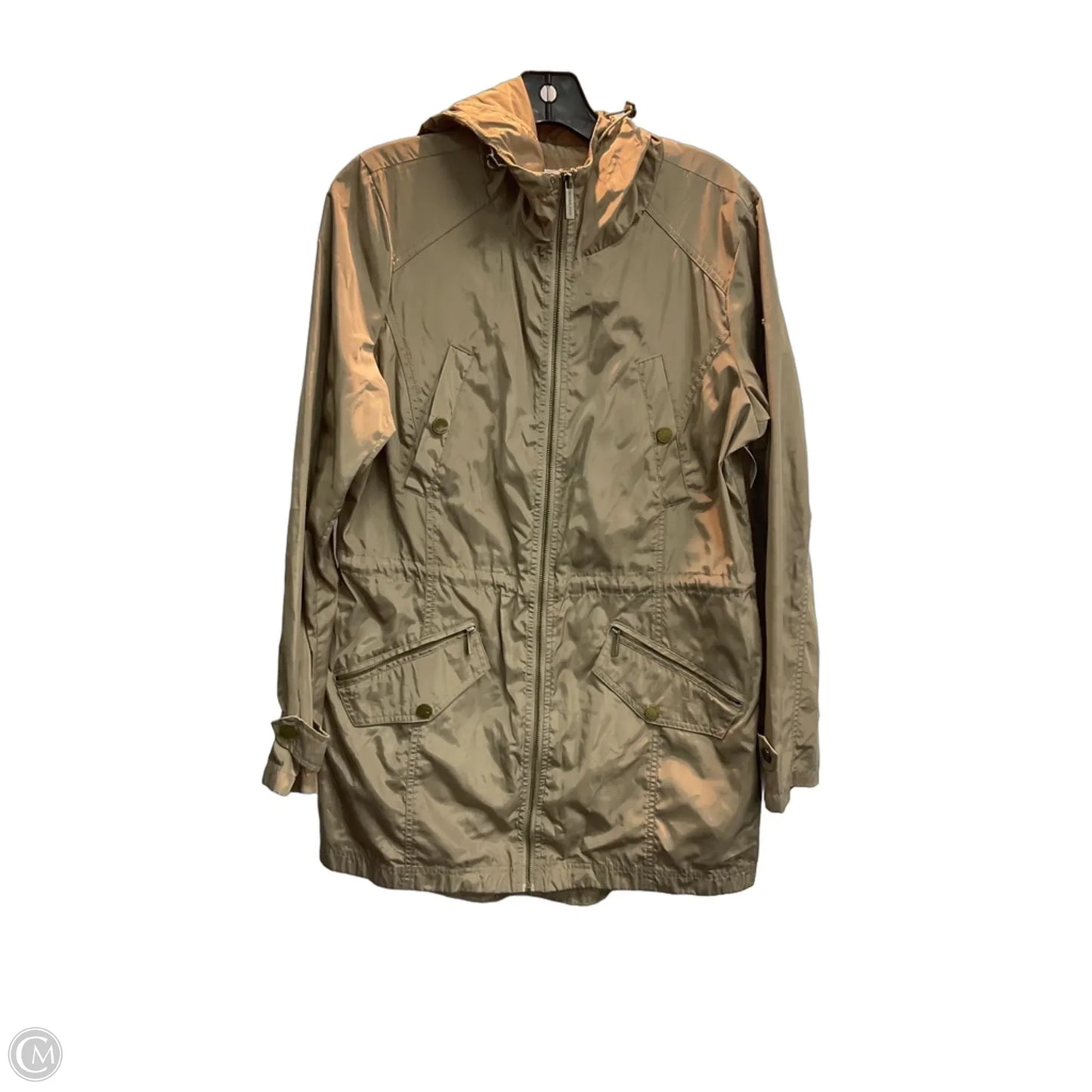 Jacket Windbreaker By Michael By Michael Kors In Tan, Size: M