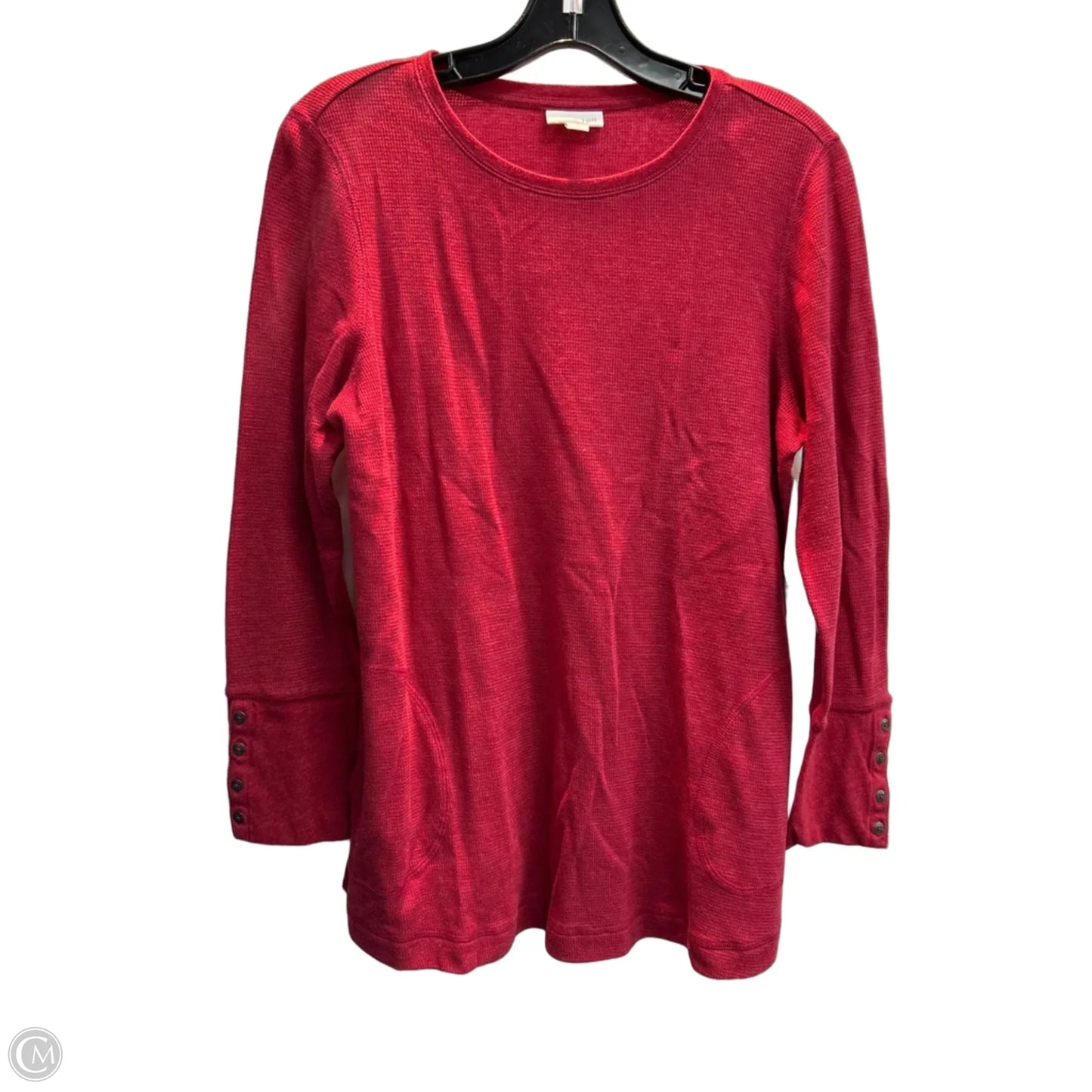 Top Long Sleeve By J. Jill In Red, Size: Mp