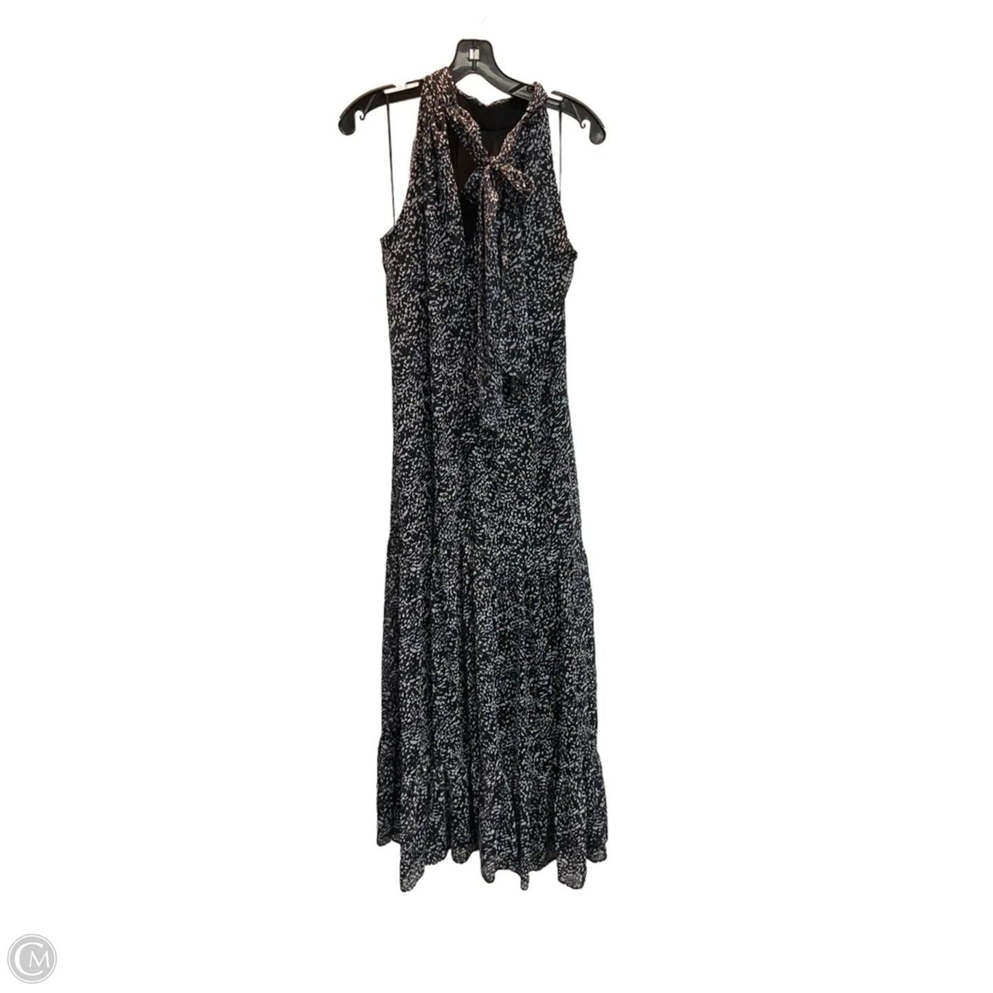 Dress Party Long By Express In Black & Blue, Size: S