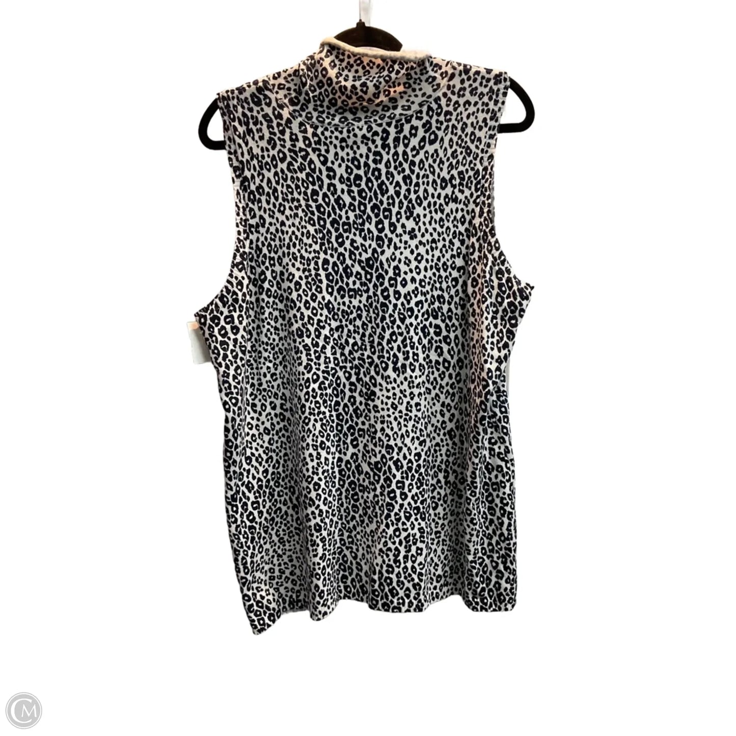 Top Sleeveless By Chicos In Animal Print, Size: Xl