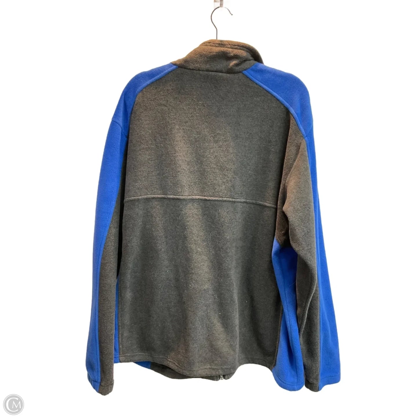 Jacket Fleece By Columbia In Blue & Grey, Size: Xxl