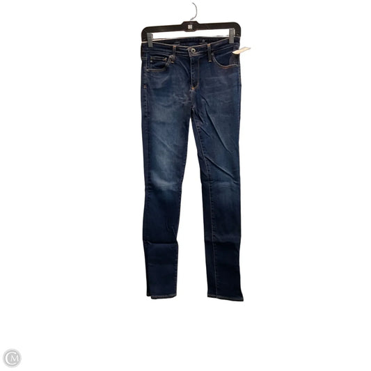Jeans Skinny By Adriano Goldschmied In Blue Denim, Size: 2