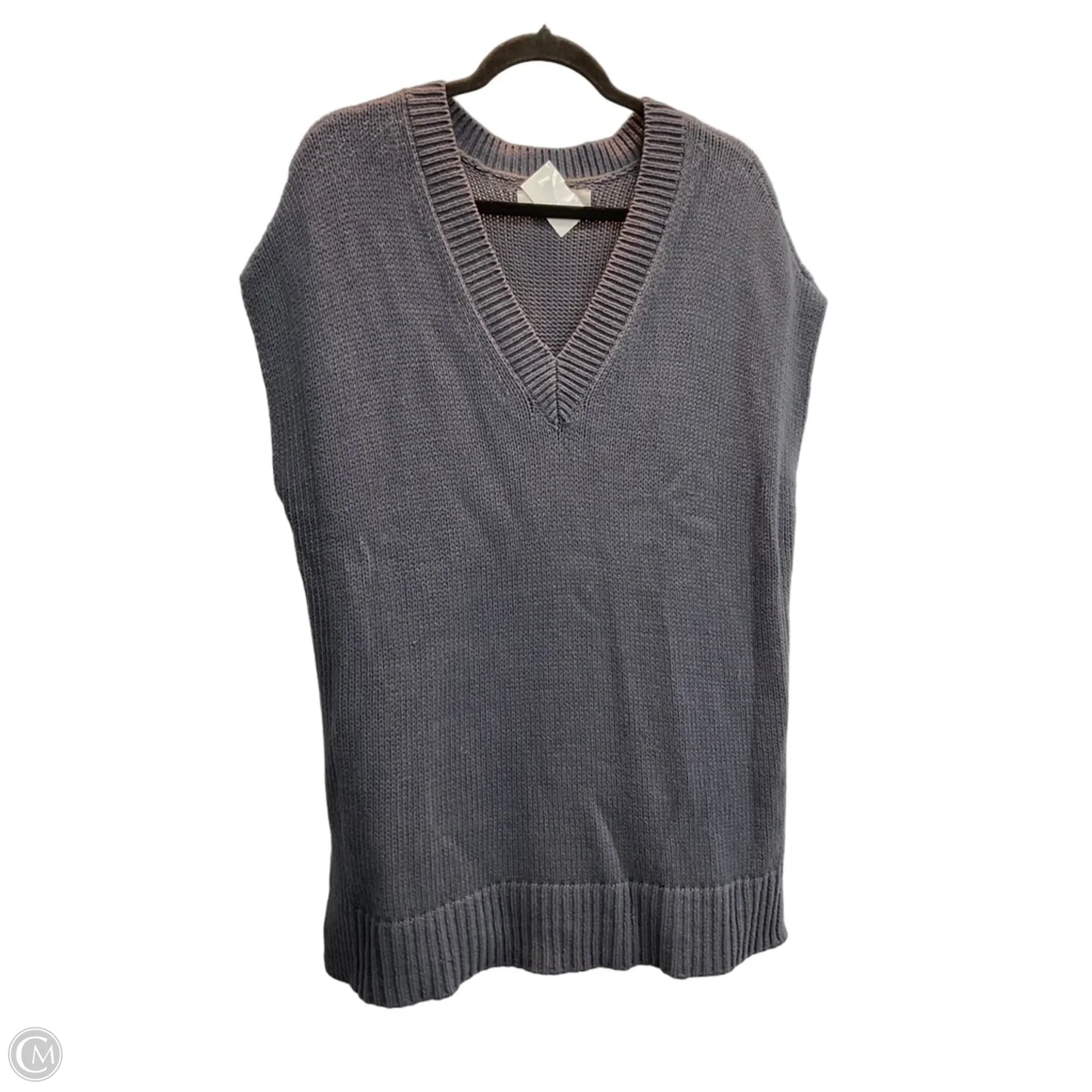 Vest Sweater By Loft In Grey, Size: L