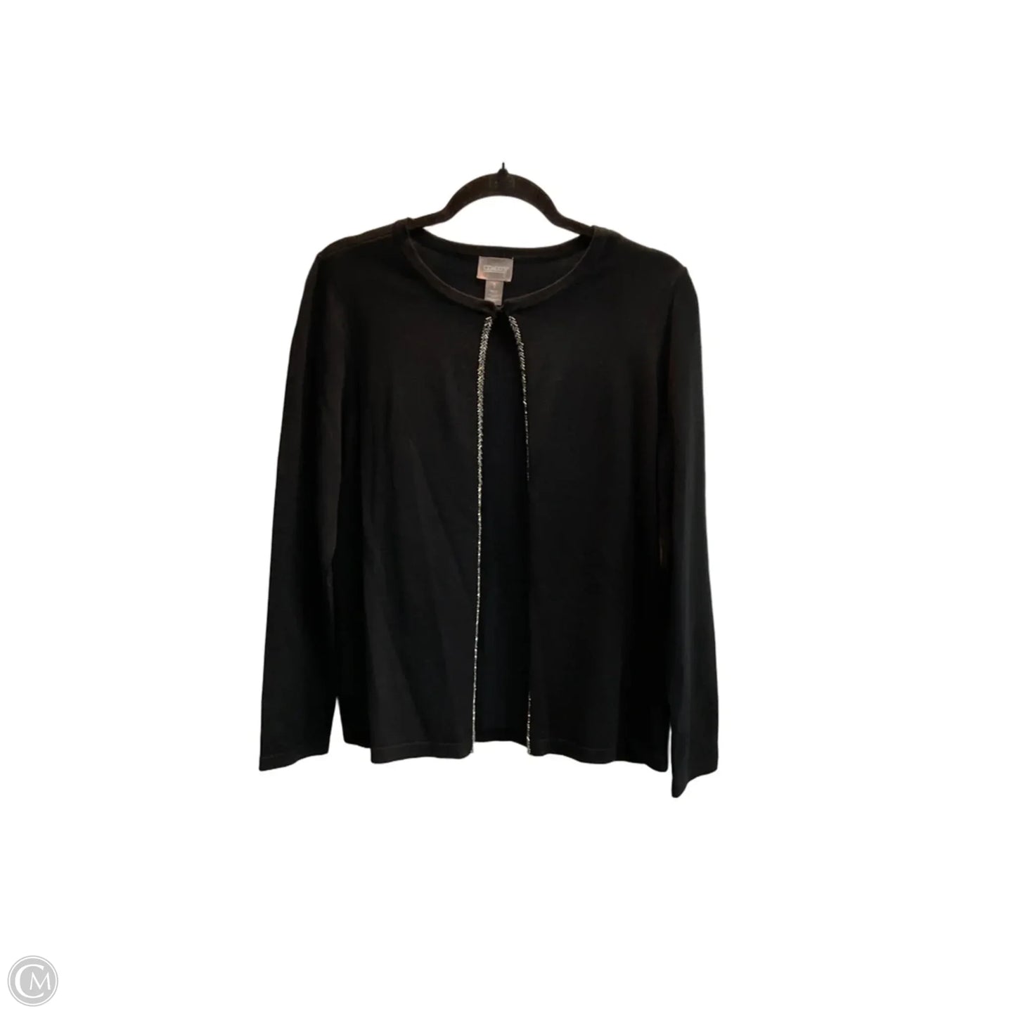 Sweater Cardigan By Chicos In Black, Size: M