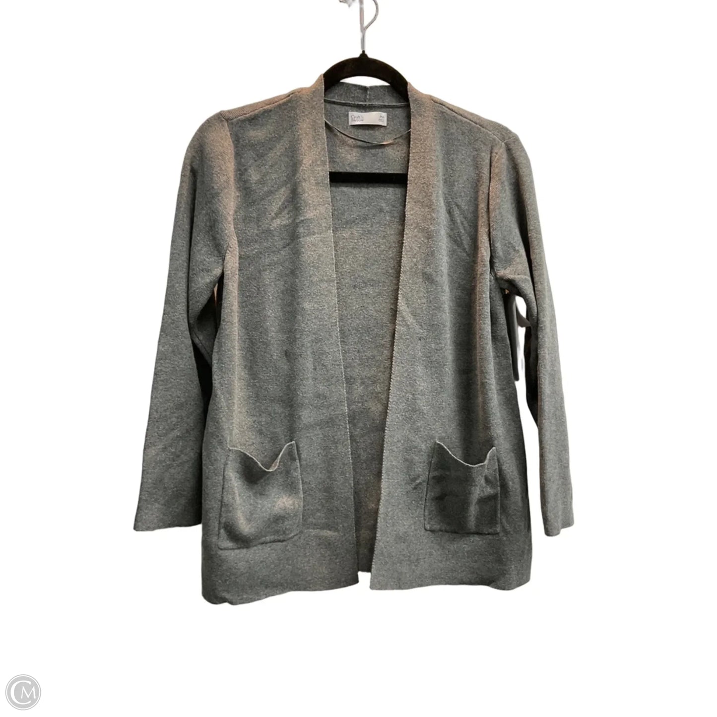 Sweater Cardigan By Croft And Barrow In Grey, Size: Mp