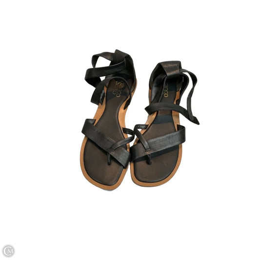 Sandals Flats By Franco Sarto In Black, Size: 8