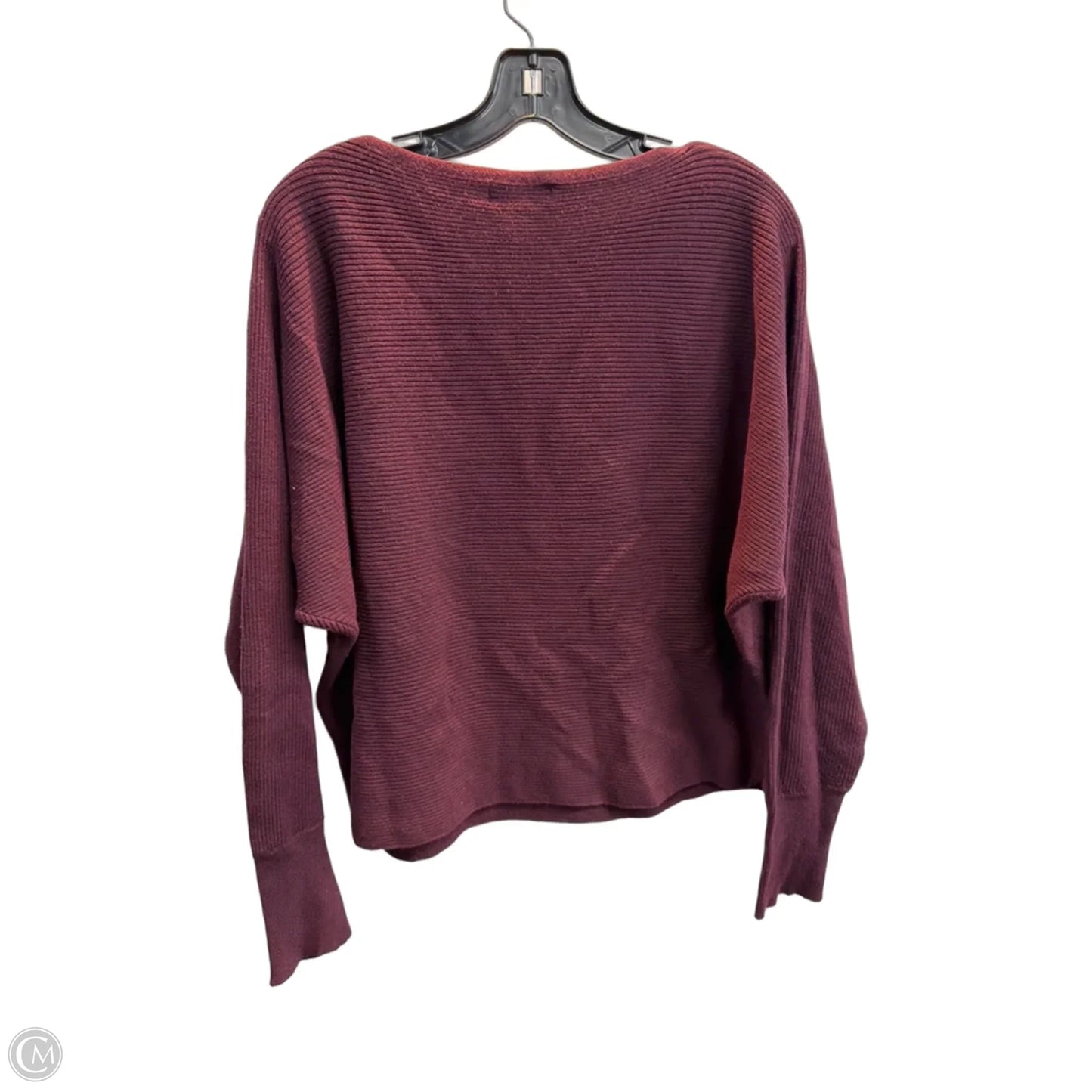 Sweater By Nine West In Maroon, Size: L