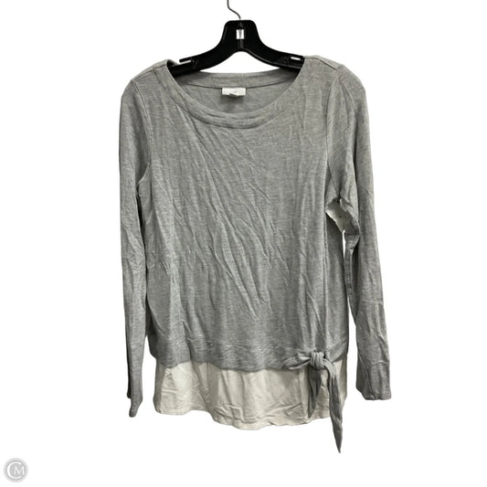 Top Long Sleeve By J. Jill In Grey, Size: S