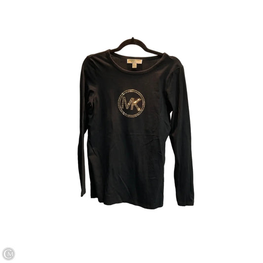 Top Long Sleeve Basic By Michael By Michael Kors In Black, Size: M