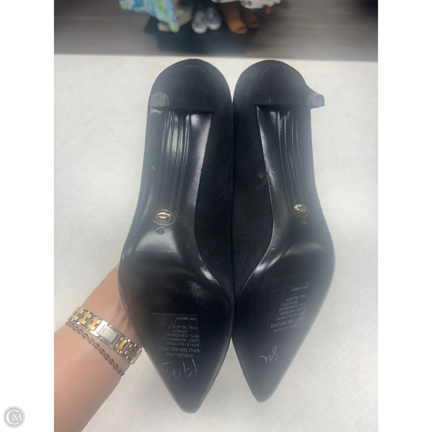 Shoes Heels Kitten By Clothes Mentor In Black, Size: 8