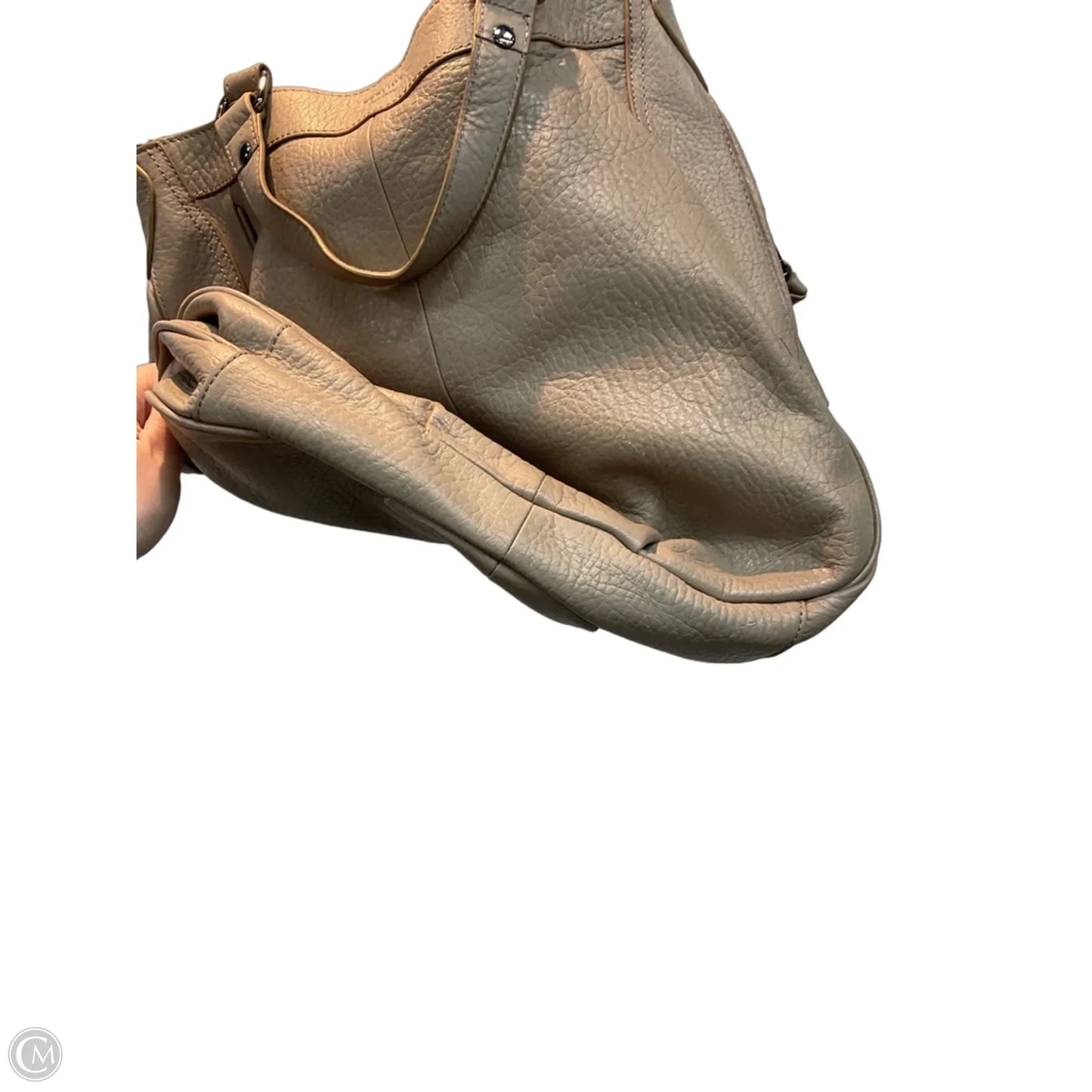 Handbag Leather By Perlina, Size: Large