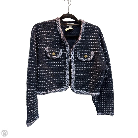 Sweater Cardigan By J. Crew In Blue, Size: M