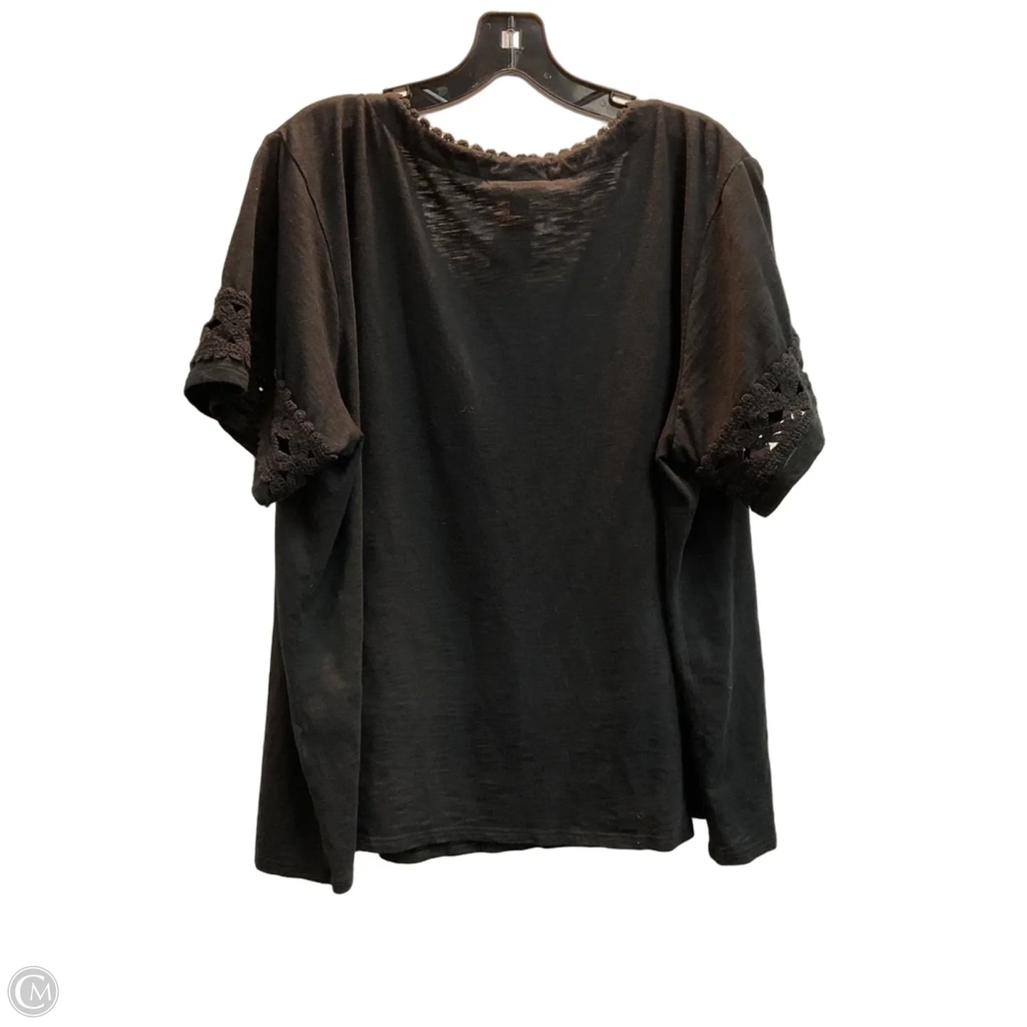 Top Short Sleeve By J. Jill In Black, Size: Xl