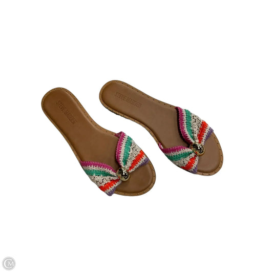 Sandals Flats By Steve Madden In Multi-colored, Size: 9