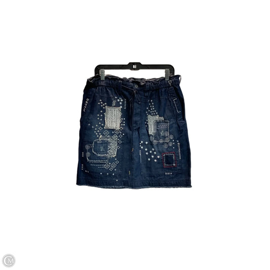 Skirt Midi By Pilcro In Blue Denim, Size: 12
