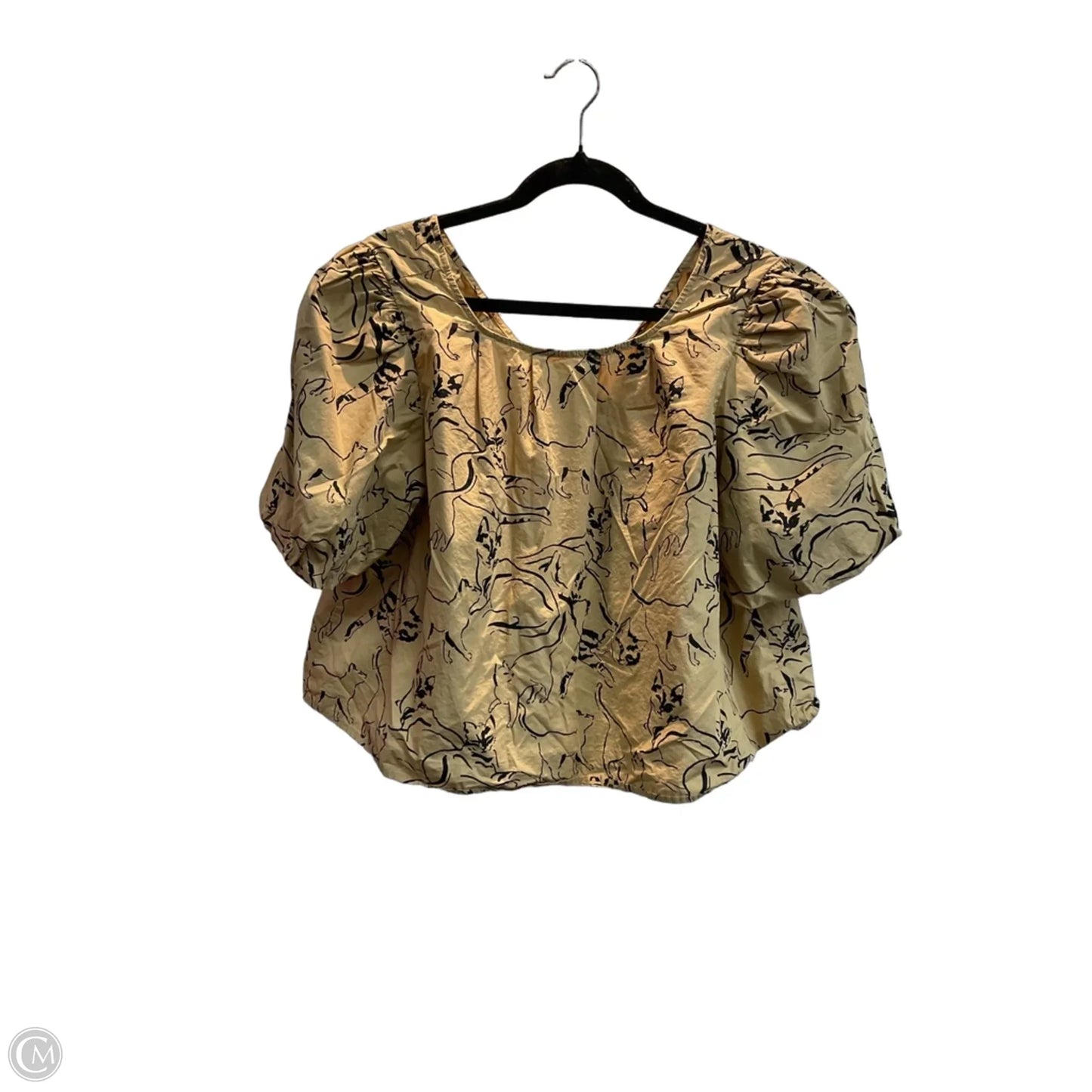 Blouse Short Sleeve By Maeve In Animal Print, Size: L