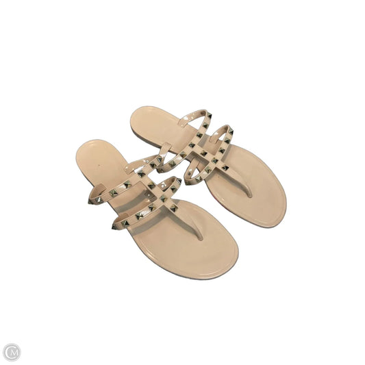 Sandals Flip Flops By Clothes Mentor In Tan, Size: 9
