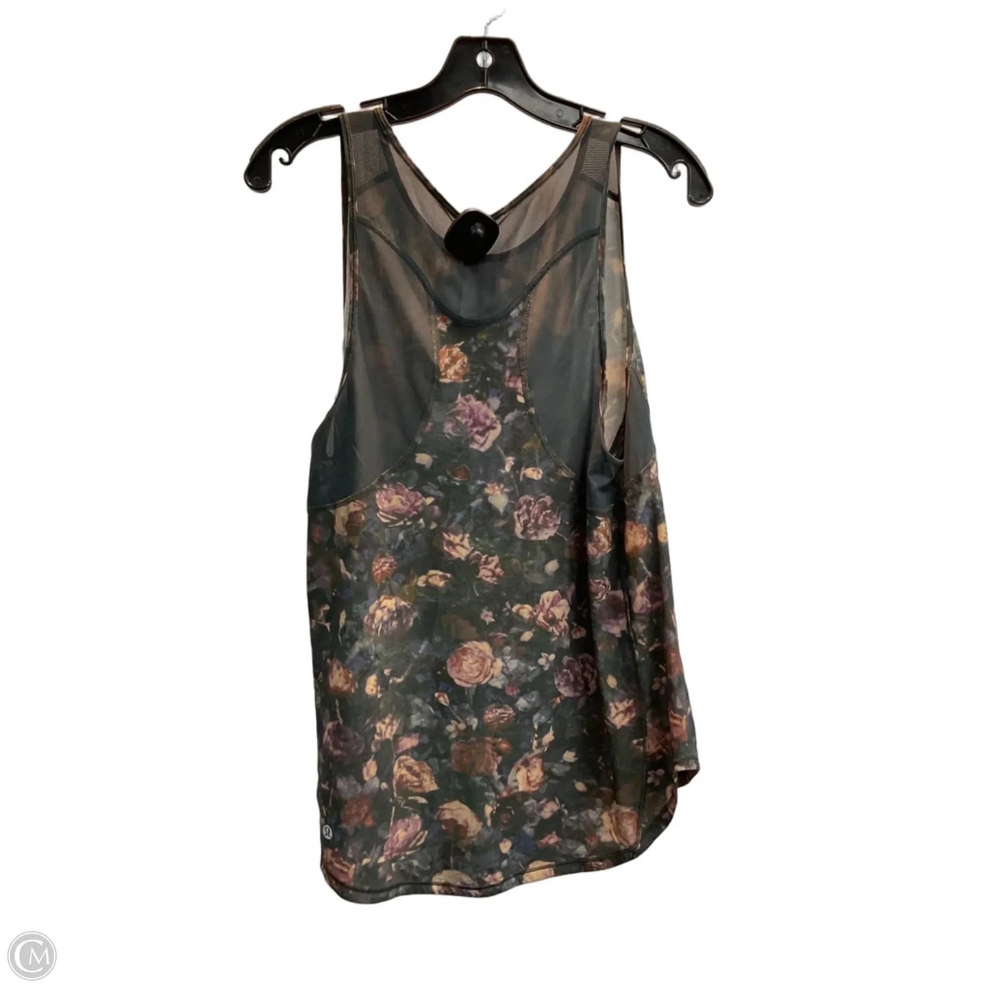 Athletic Tank Top By Lululemon In Floral Print, Size: M