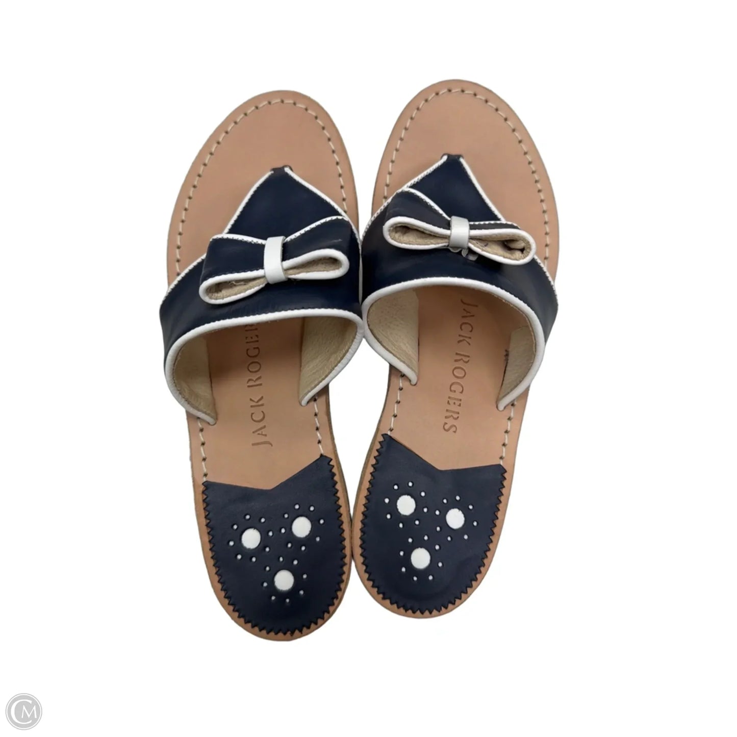 Sandals Flats By Jack Rogers In Navy, Size: 9