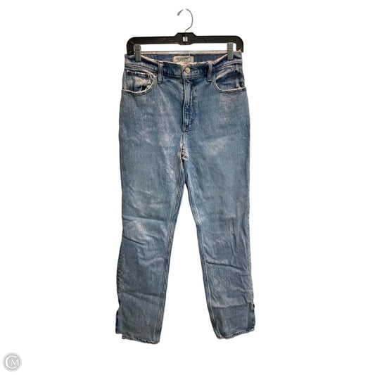 Jeans Straight By Abercrombie And Fitch In Blue Denim, Size: 4p