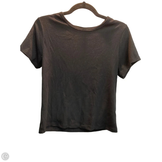 Top Short Sleeve Basic By Old Navy In Black, Size: L