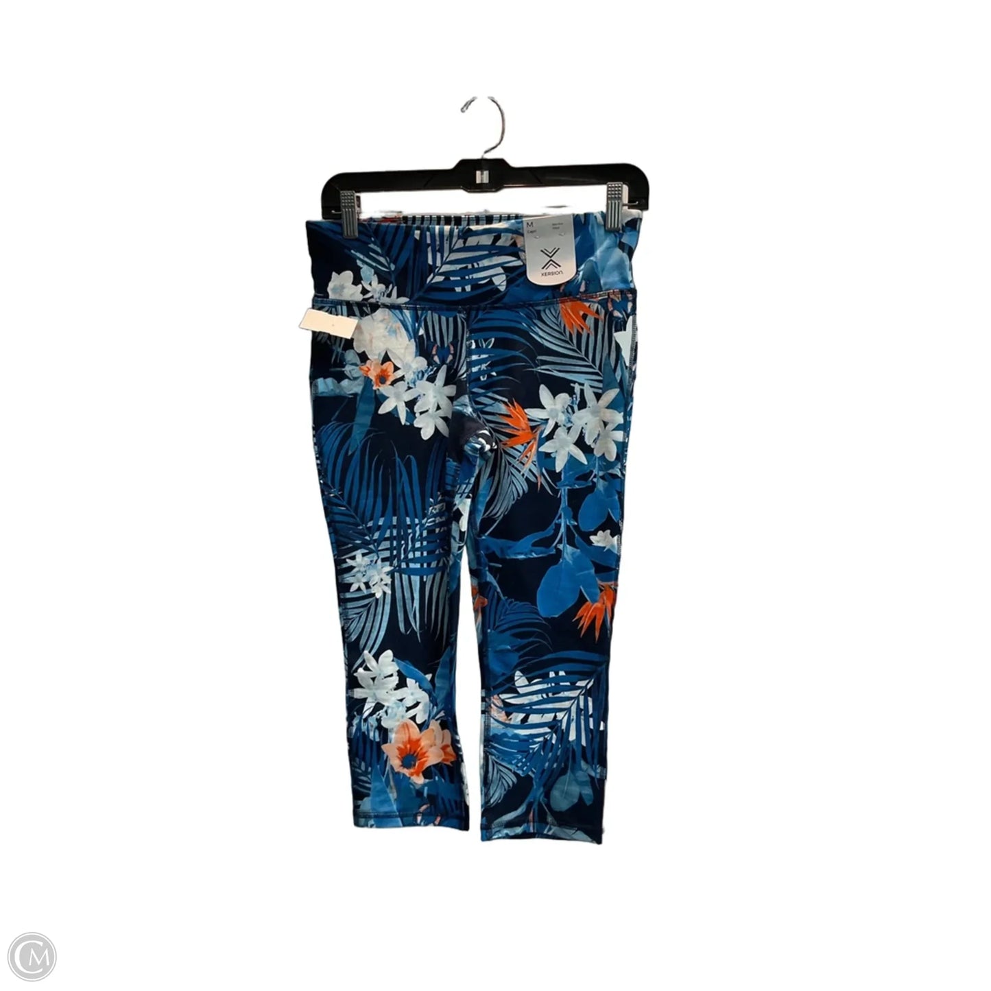 Athletic Capris By Xersion In Tropical Print, Size: M