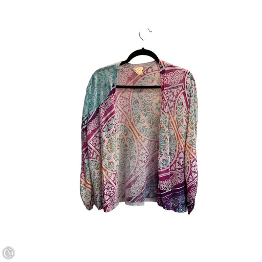 Cardigan By Chicos In Multi-colored, Size: L