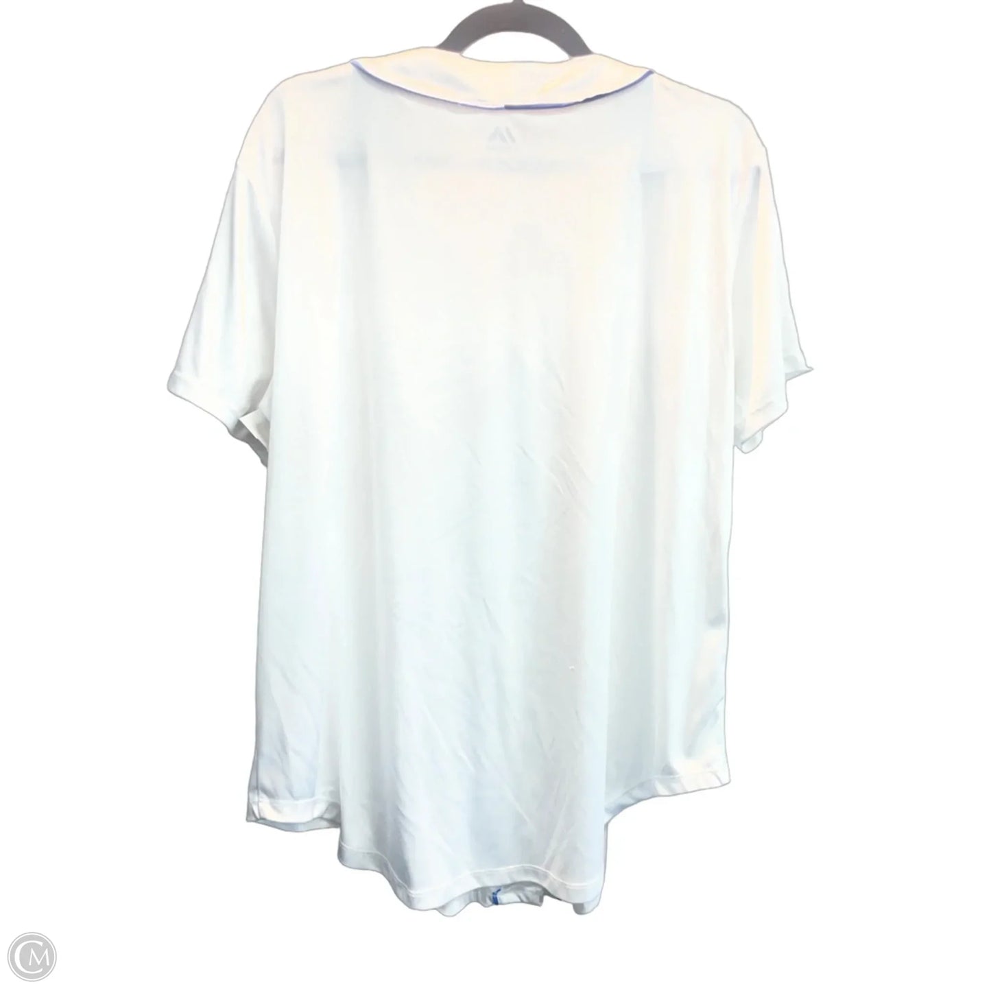 Top Short Sleeve By Majestic In White, Size: Xl