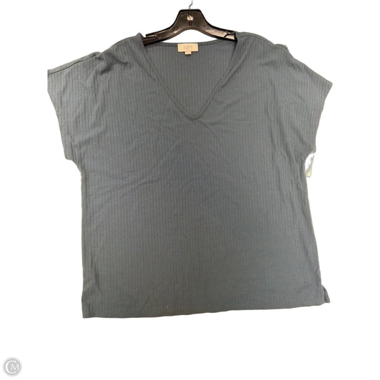 Top Short Sleeve Basic By Loft In Teal, Size: Xl