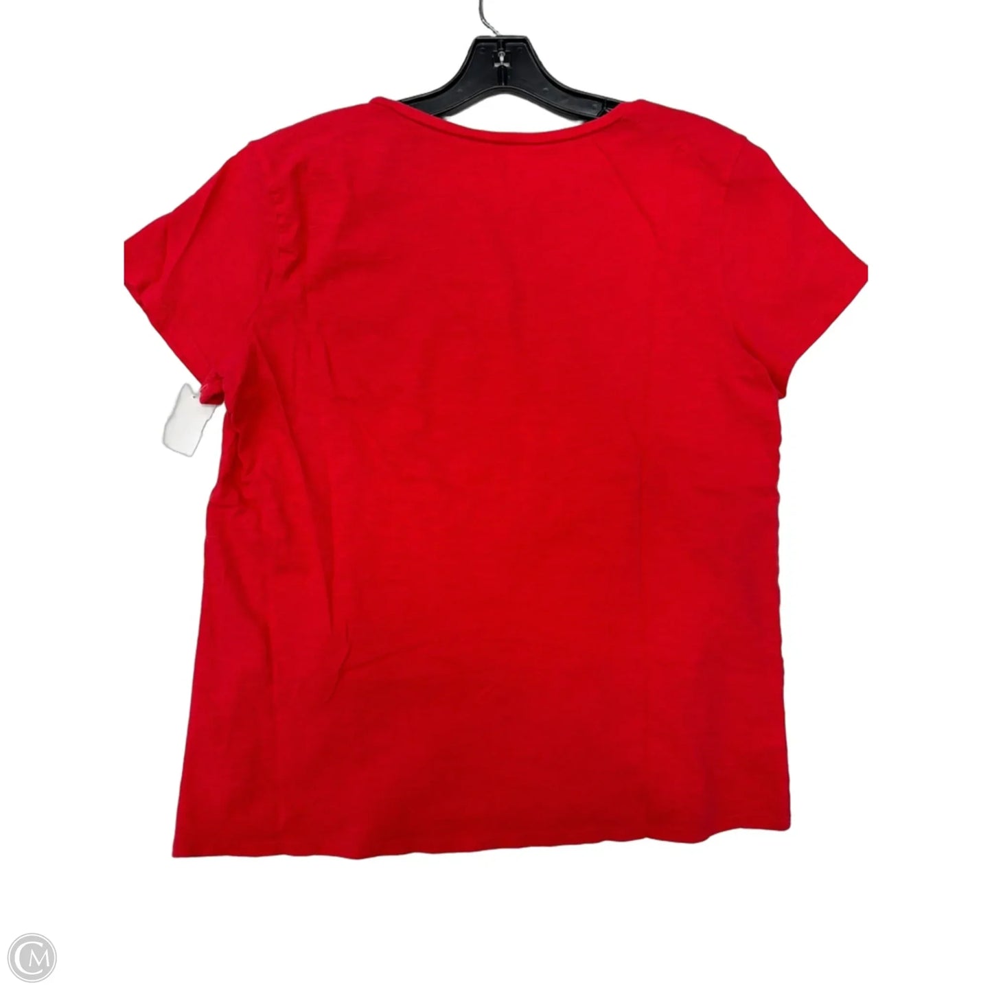Top Short Sleeve Basic By Loft In Red, Size: L