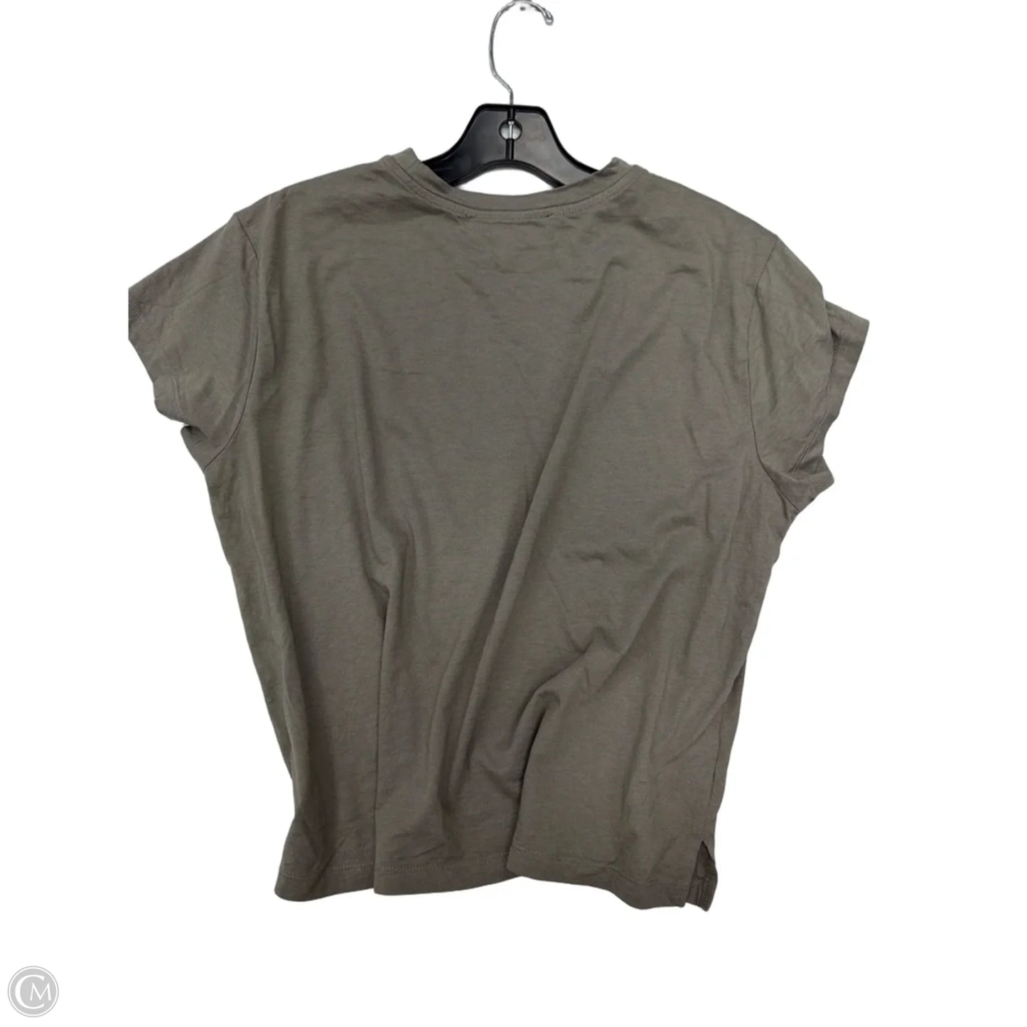 Top Short Sleeve Basic By Loft In Grey, Size: M