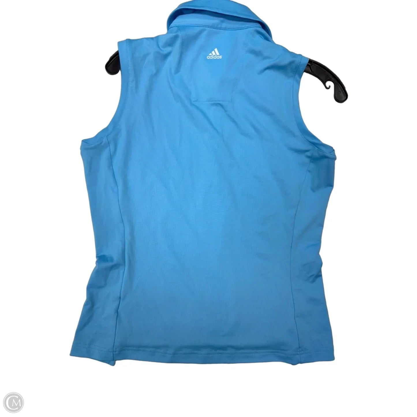Top Sleeveless By Adidas In Blue, Size: M
