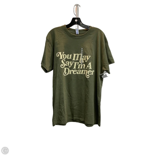 Top Short Sleeve Basic By Clothes Mentor In Green, Size: L