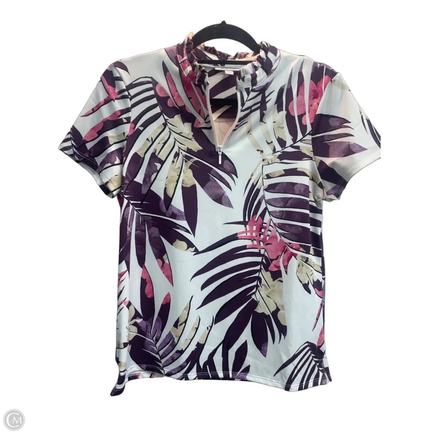 Top Short Sleeve By Chicos In Purple, Size: S