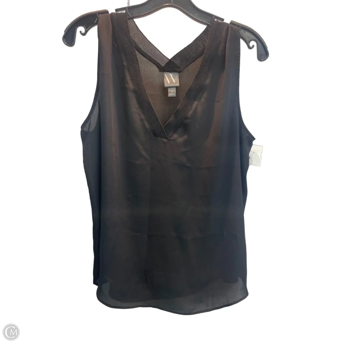 Top Sleeveless By Worthington In Black, Size: M